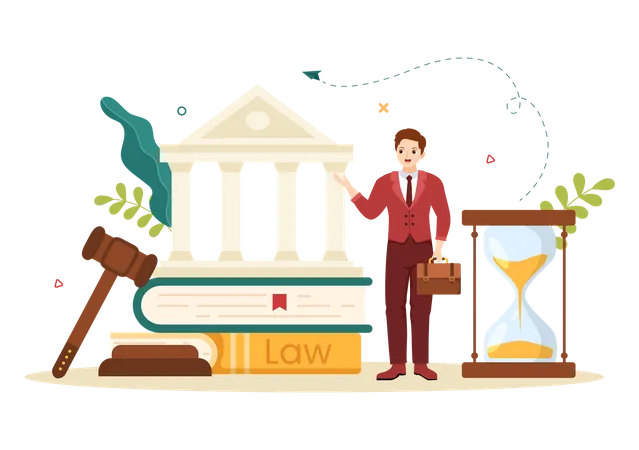 Law Firm lawyer  Illustration