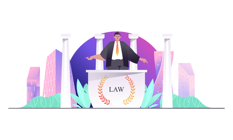 Law Office  Illustration