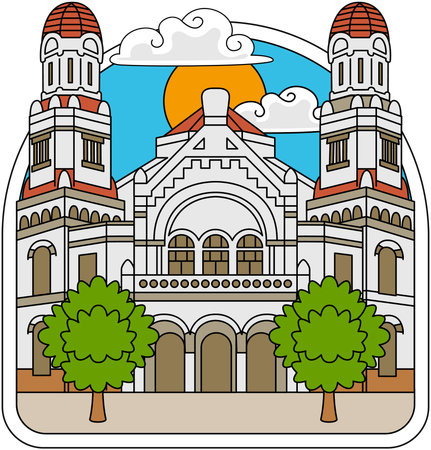 Lawang Sewu Landmark  Illustration