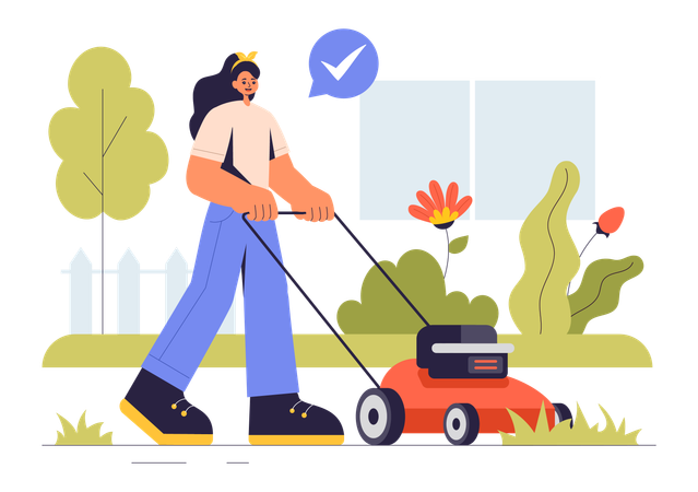 Lawn Mower  Illustration