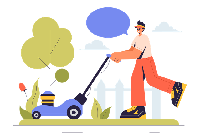 Lawn Mower  Illustration