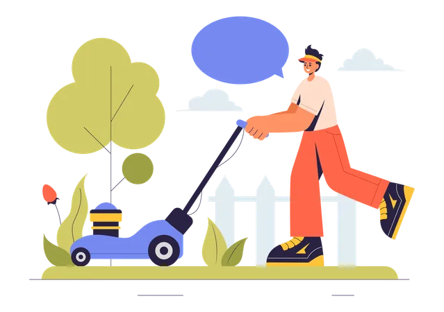 Lawn Mower  Illustration