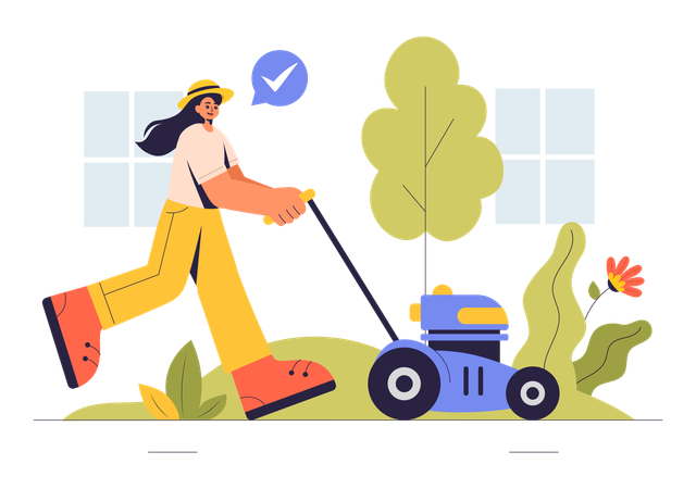 Lawn Mower  Illustration