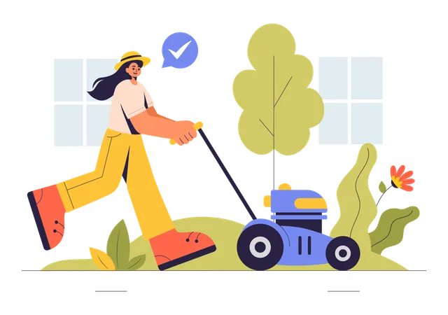 Lawn Mower  Illustration