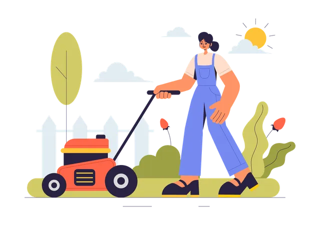 Lawn Mower  Illustration