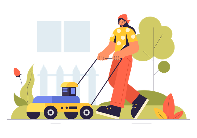 Lawn Mower  Illustration