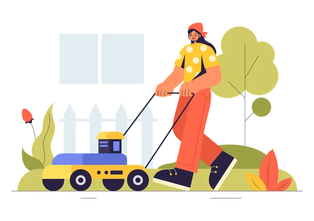 Lawn Mower  Illustration