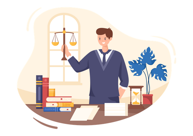 Lawyer Illustration