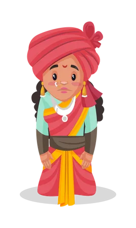 Best Premium Laxmi Bai angry on enemy Illustration download in PNG & Vector  format