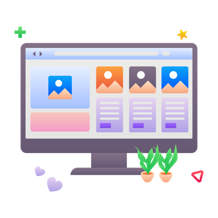 Layout da Web  Ilustração