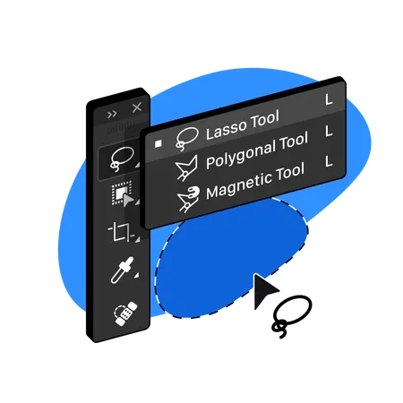 Strumento magnetico poligonale lazo  Illustration