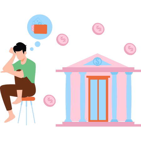 Le client pense contracter un prêt bancaire  Illustration