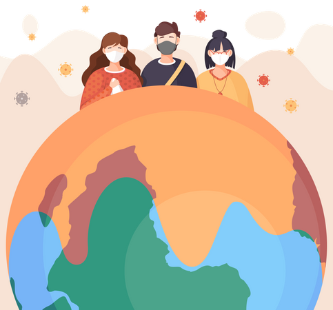 Le coronavirus dans le monde  Illustration