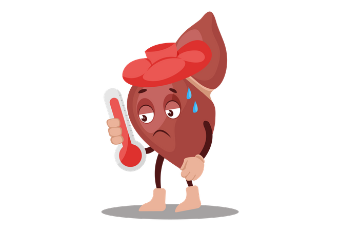 Le foie est malade  Illustration