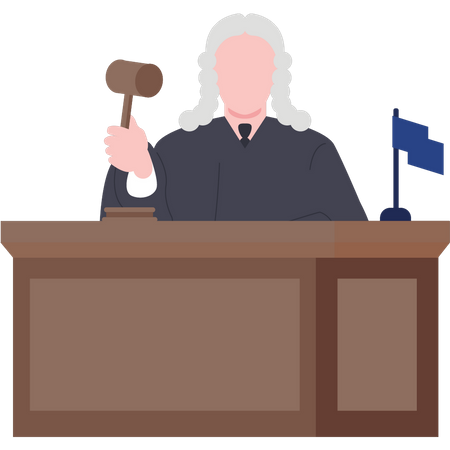 Le juge rend sa décision  Illustration