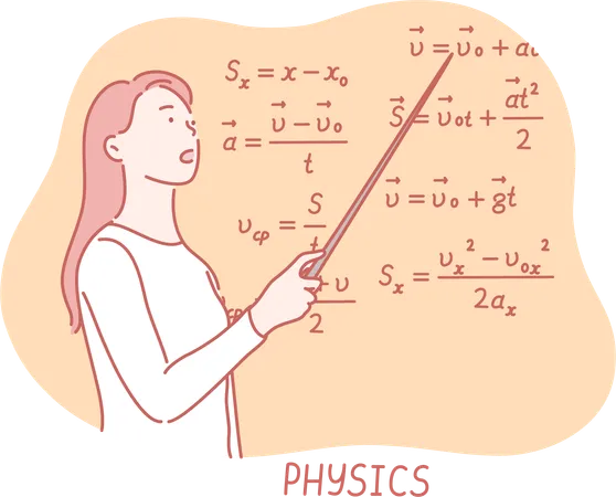 Le professeur enseigne la formule mathématique  Illustration