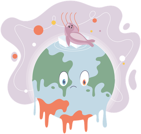 Le réchauffement climatique  Illustration