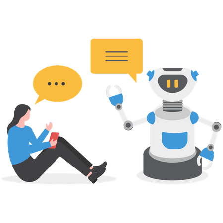 Le robot répond aux commentaires des clients  Illustration