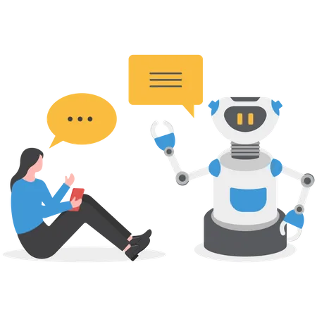 Le robot répond aux commentaires des clients  Illustration