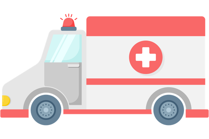 Le service d'ambulance sauve la vie d'un patient  Illustration