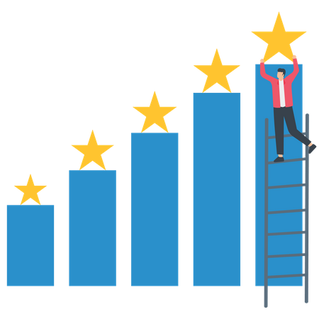 Un travail réussi est le score le plus élevé  Illustration