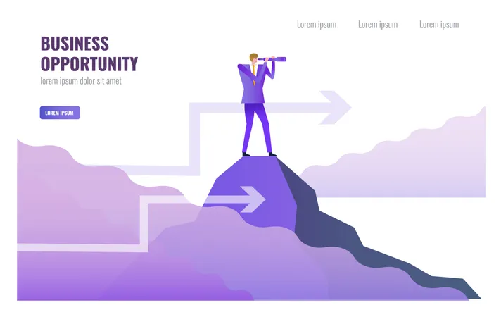 Leadership and Business opportunity concept Illustration