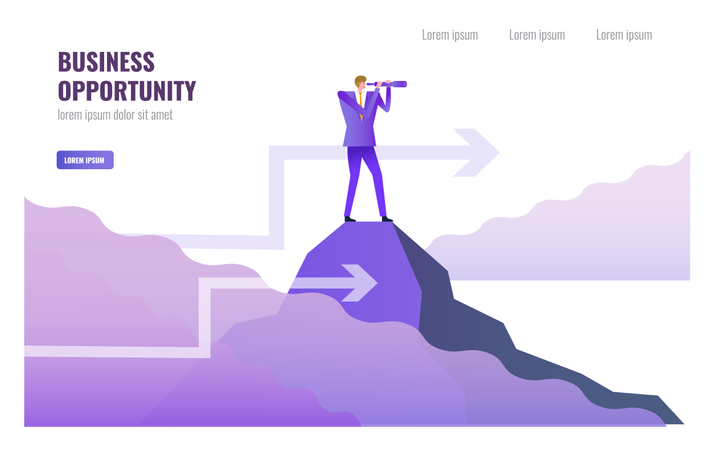 Leadership and Business opportunity concept  Illustration