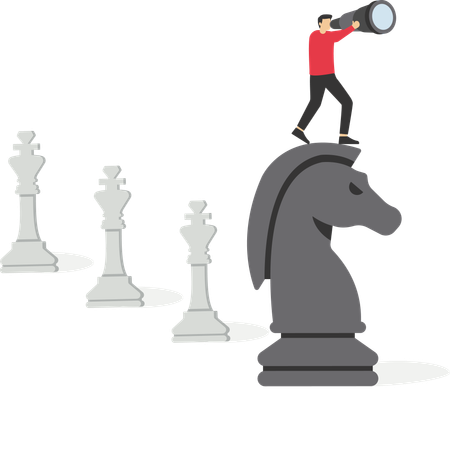 Leading team to win,  Illustration