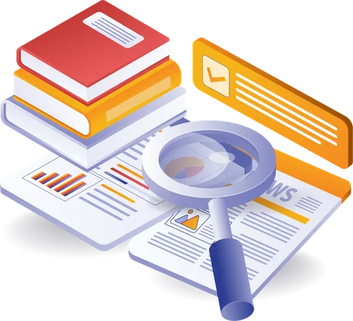 Learn business analyst data books  Illustration