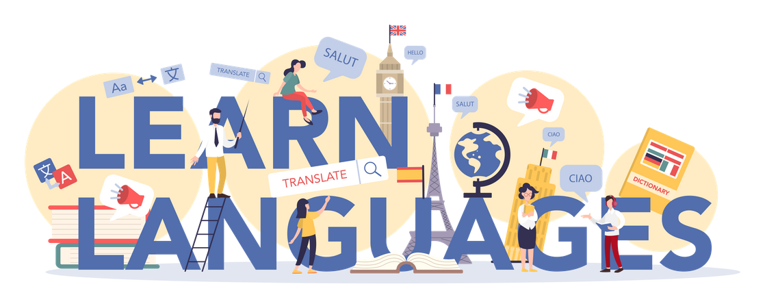 Learn Foreign Languages  Illustration