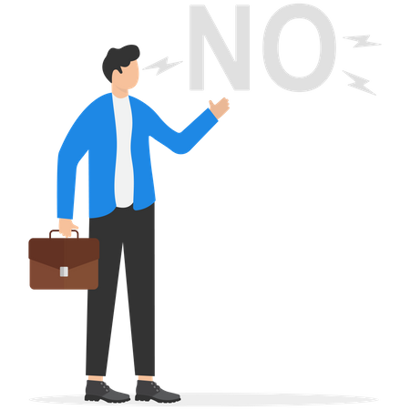 Learn to say no  イラスト