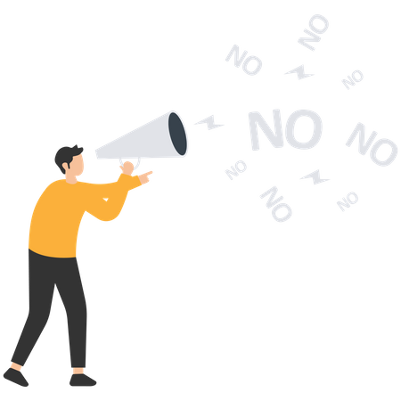 Learn to say no  Illustration