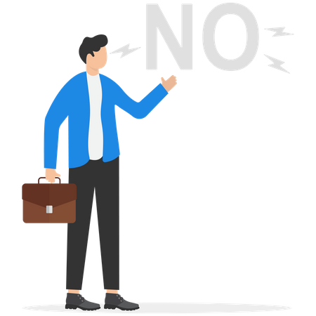 Learn to say no  Illustration