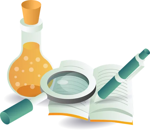 Learning Chemical laboratory experiments  Illustration