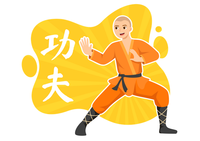 Learning Kung Fu Illustration