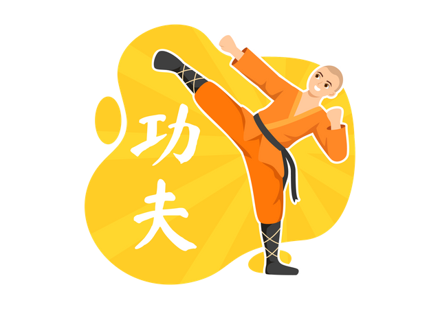 Learning Martial Art  Illustration