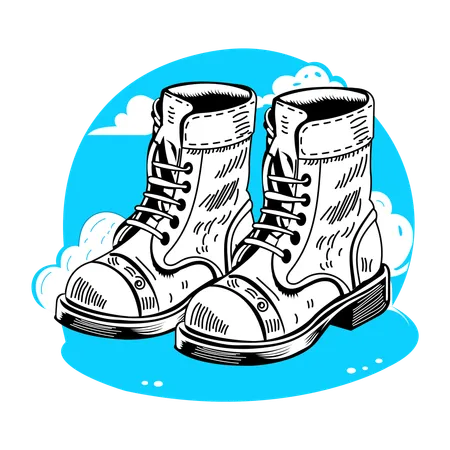 Leather Boots  Illustration