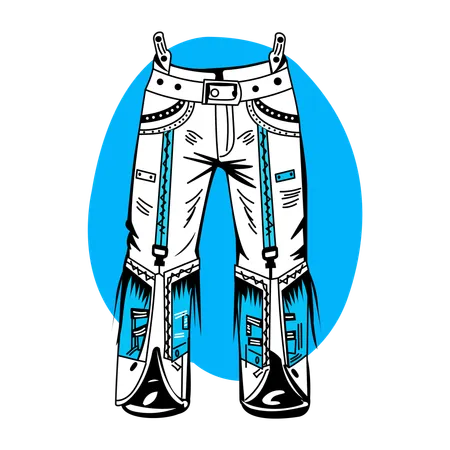 Leather Chaps  Illustration