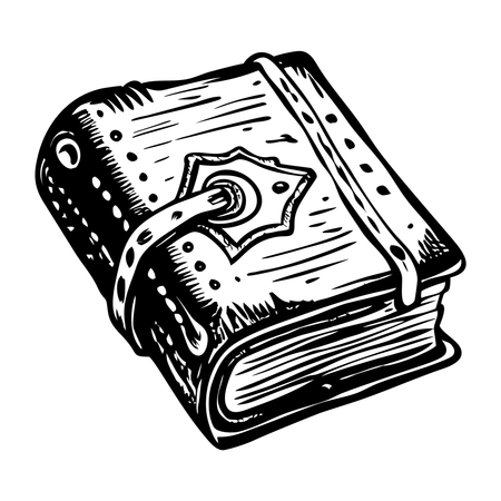 가죽 일기장  일러스트레이션