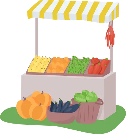 Supermarkt  Illustration