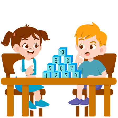 Lección de aritmética  Ilustración
