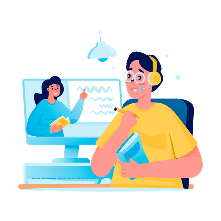 Auto-apprentissage par leçons virtuelles  Illustration