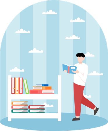 Lecteur de livres  Illustration