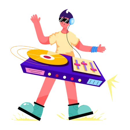 Lecteur DJ  Illustration