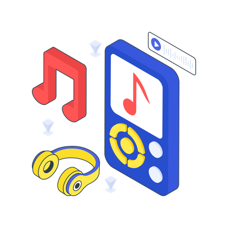 Lecteur mp3  Illustration