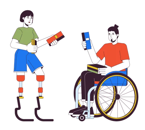 Lecteurs handicapés  Illustration