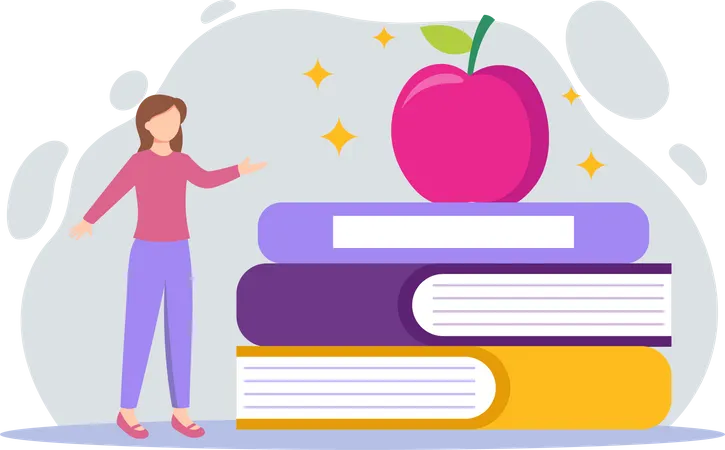 Lector de libros  Ilustración