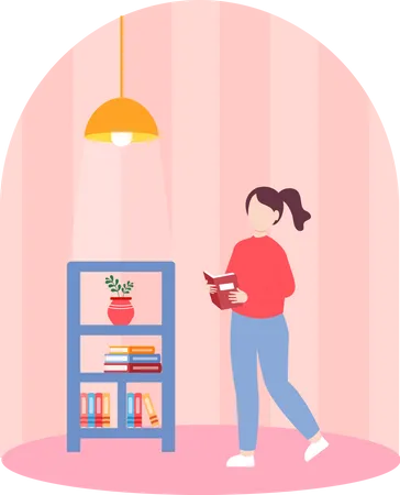 Lector de libros  Ilustración