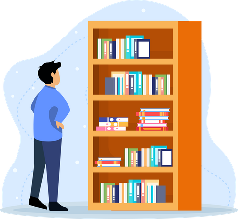 Lector de libros  Ilustración