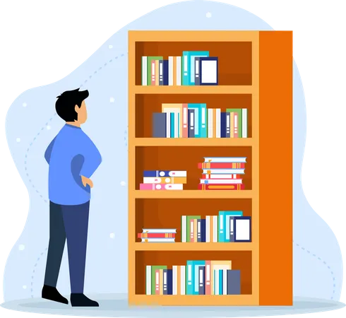 Lector de libros  Ilustración